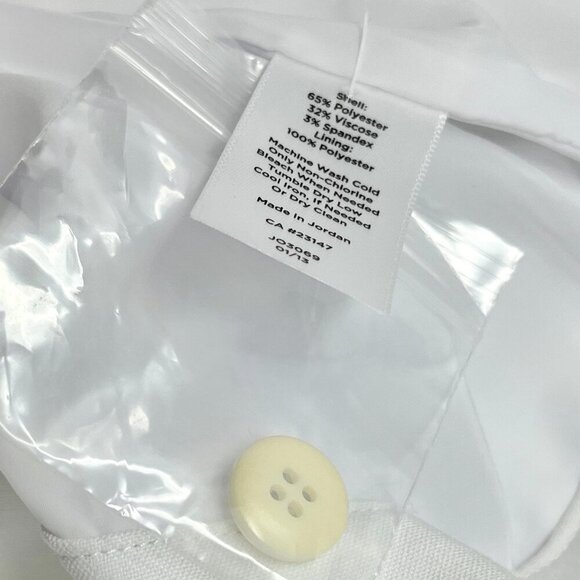 TALBOTS Pants  White HERITAGE  Straight Leg New w Tags Size 14 - Picture 8 of 14